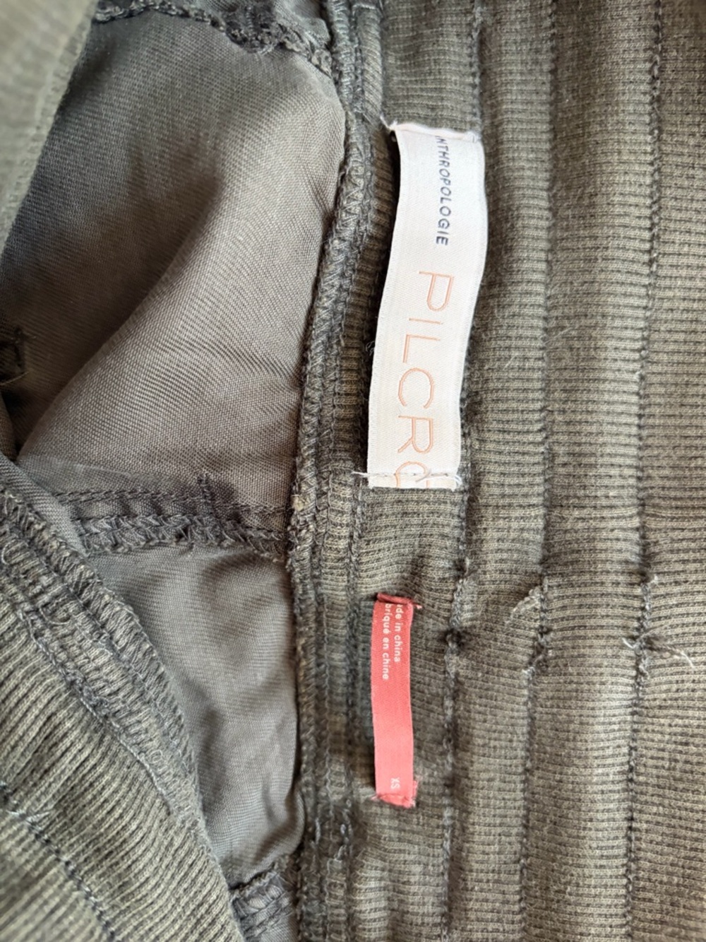 Anthropologie Pilcro women's Olive Drawstring Jogger Pants xs - Picture 6 of 6